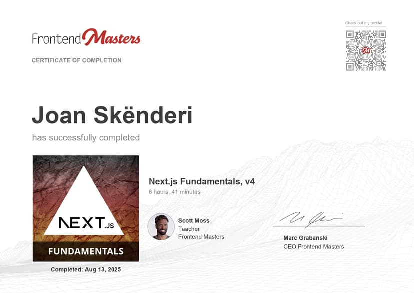 Next.js Fundamentals