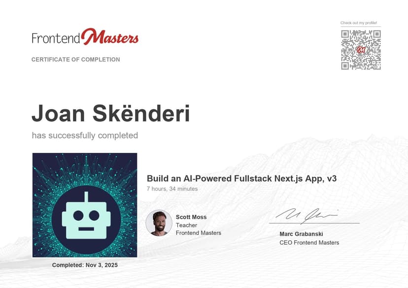 Build an AI-Powered Fullstack Next.js App